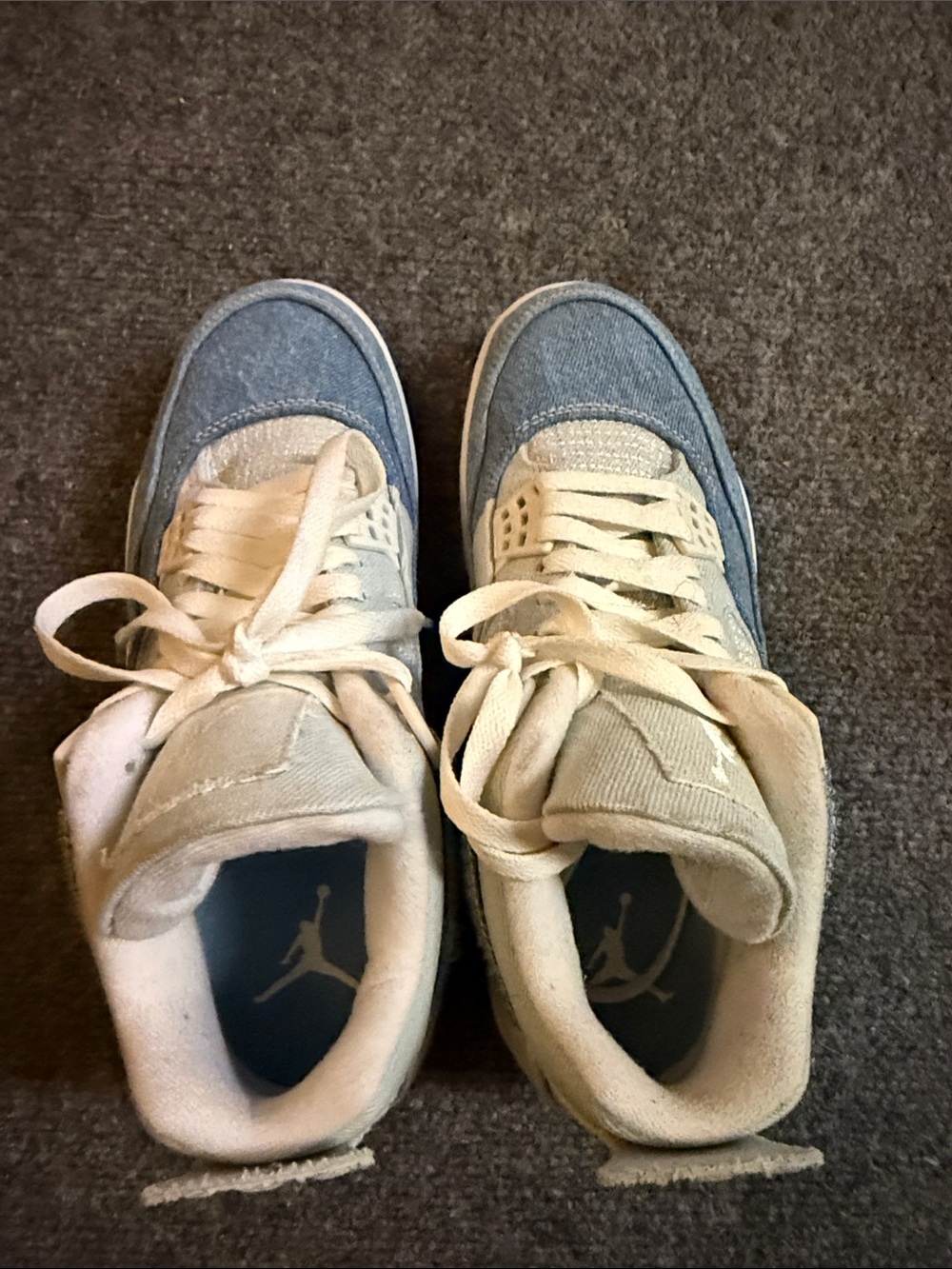 Nike Air Jordan 1 Low Denim Blue High-Top Sneakers